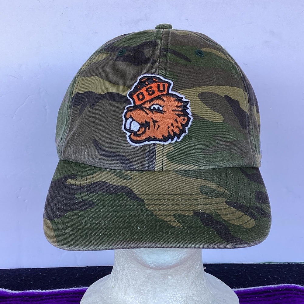 47 x Oregon State beavers Camo Adjustable Dad Hat Old Benny the beaver logo